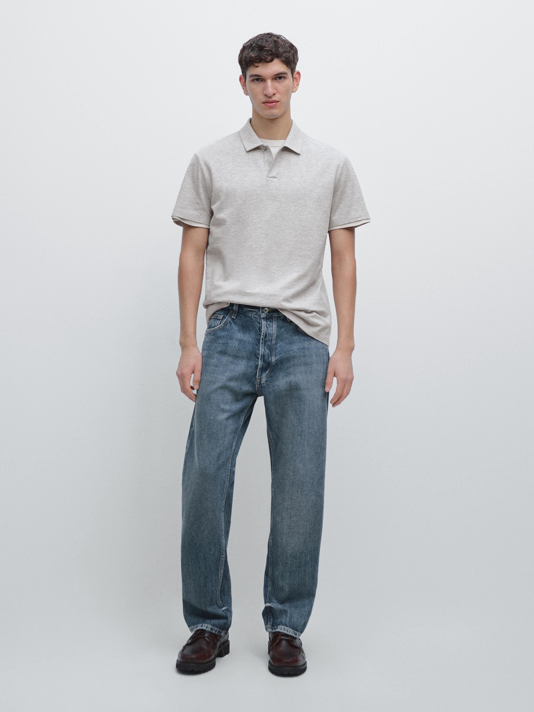 Polo chiné à manches courtes